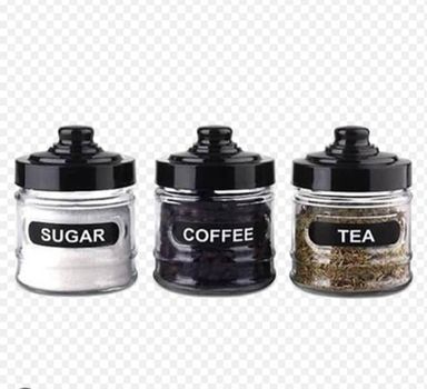 3pc Cafe Ebony Storage Set - 300ml 