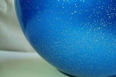 TULONI |  Ball 16 cm Metallic-Glitter col. Blue (BA-T16M-GB)