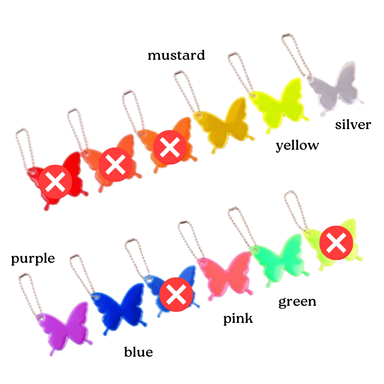 Butterfly Reflective Keychain