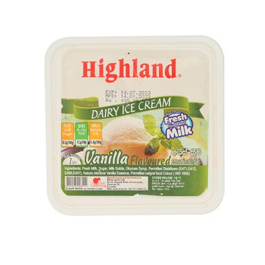 Highland Ice Cream Vanilla 1L