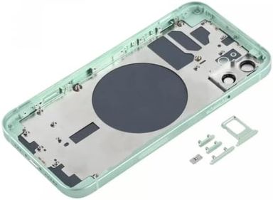 Coque arrière de rechange pour iPhone 12 6,1" – Complet avec outils – Kit de réparation professionnel (vert)