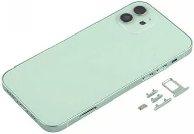 Coque arrière de rechange pour iPhone 12 6,1" – Complet avec outils – Kit de réparation professionnel (vert)