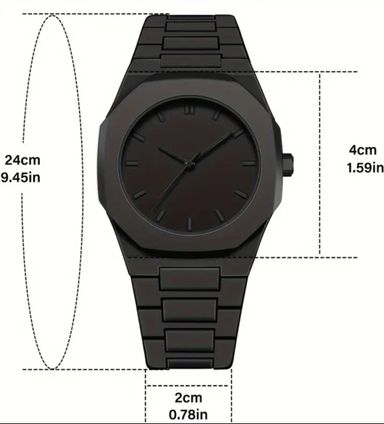 Men's All Black Wrist Watch