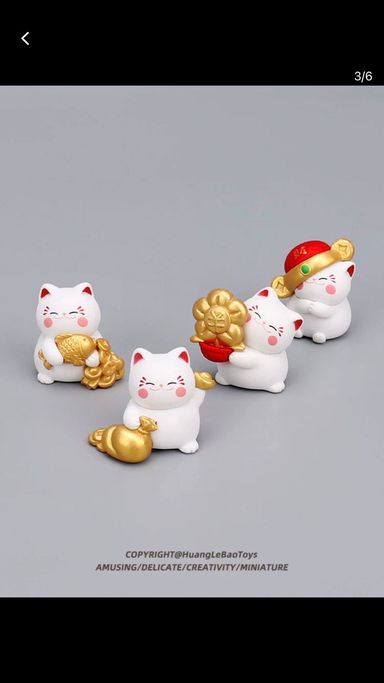 Cute Lucky Cat Mini Creative Miniature