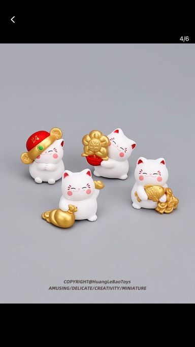 Cute Lucky Cat Mini Creative Miniature