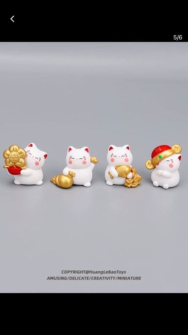 Cute Lucky Cat Mini Creative Miniature