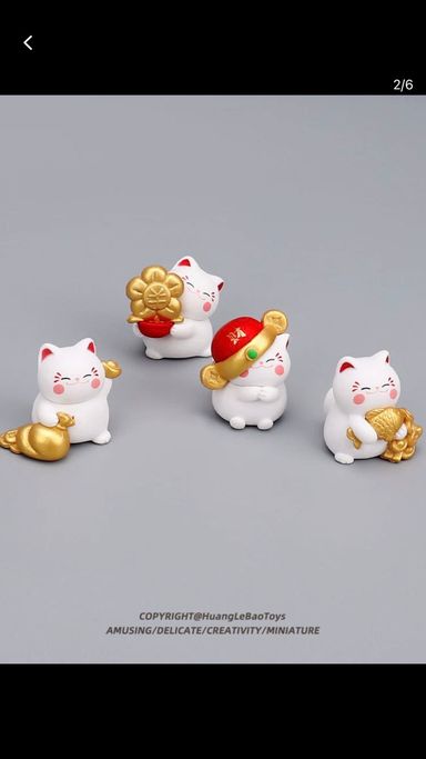 Cute Lucky Cat Mini Creative Miniature