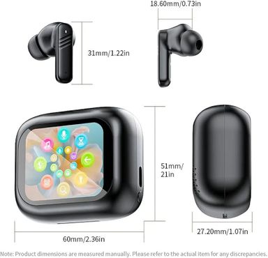 🎉 Buy 1, Get 1 Free Combo Deal 🎉  🎧 Smart Touch Screen Bluetooth Earphones with Intelligent Charging Case - Waterproof & Wireless | Perfect for Sports! 🏃‍♂️  ✨ Features:  Smart Touch Screen for easy control!  Waterproof for any weather 🌧️  Wireless Bluetooth for seamless connectivity 🔊  Intelligent Charging Case keeps your earphones charged on the go 🔋  Sleek White Design for a modern look! 🤍   Perfect for workouts, commutes, or everyday use! 🏋️‍♀️