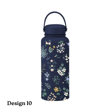 1L Printed Stainless Steel Bottle