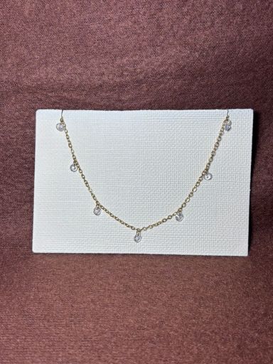 White gem necklace