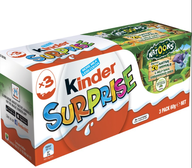 Kinder Surprise Chocolate Egg 3 Pack 