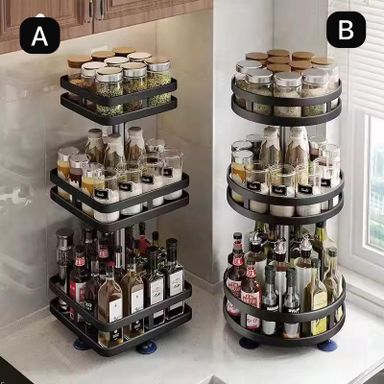 *360 rotating spices rack