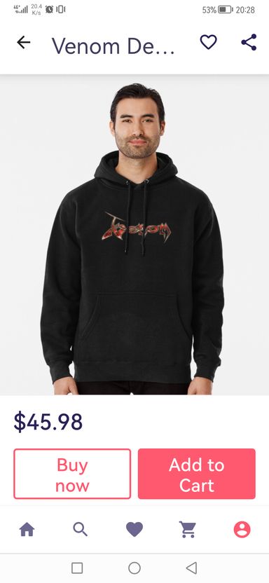 Venom Design pullover Hoodie 