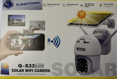 Andowl Q-S33 Solar Wifi Outdoor Smart IP PTZ Camera - High-Quality Security Camera with Solar Power and Remote Viewing