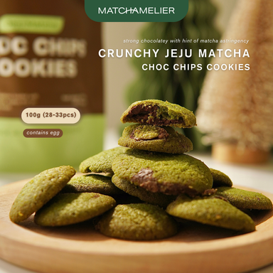 Matcha Crunchy Cookies