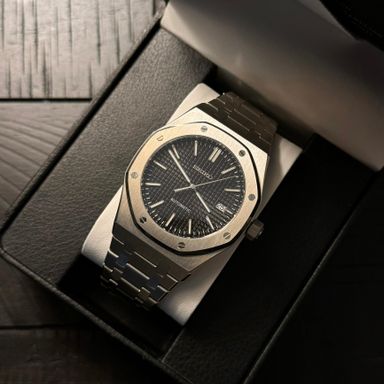 Seiko 'Royal Oak' Mod Black Dial