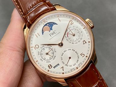 IWC Portugieser Perpetual Calendar White and Gold