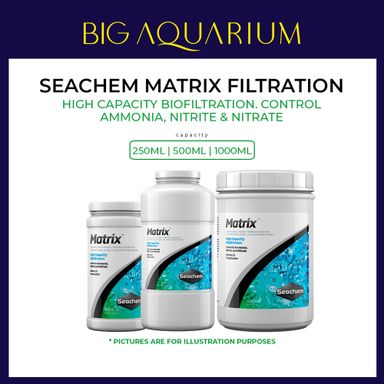 Seachem Matrix - Controls ammonia, nitrite & nitrate ( 250ml / 500ml / 1000ml 1L )