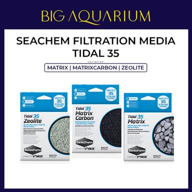 Seachem Filtration Media For Tidal 35 MATRIX, MATRIXCARBON, ZEOLITE (90ml / 120ml / 160ml)