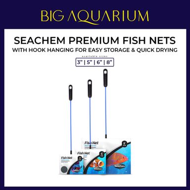 Seachem Fish Net - Normal Mesh / Fine Mesh ( Size 3inch / 5inch / 6inch / 8 inch )