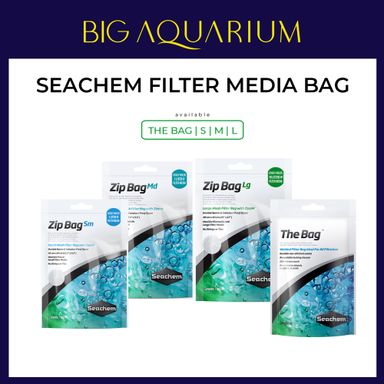 Seachem Media Filter Bag ( THE BAG | ZIP BAG SMALL | MEDIUM | LARGE ZIP )