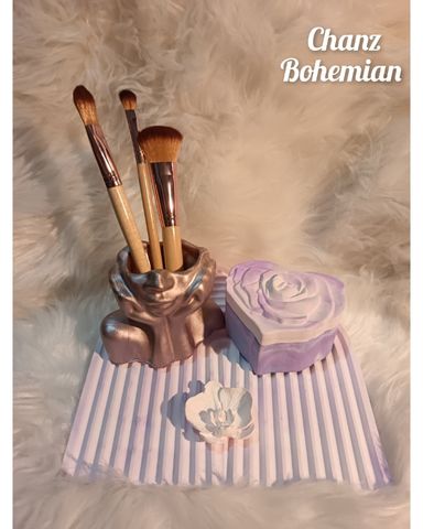 Purple vanity tray 