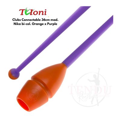 TULONI |  Clubs Connectable 41cm mod. Nika bi-col. Orange x Purple (CL-T41-NOP)