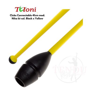 TULONI | Clubs Connectable 41cm mod. Nika bi-col. Black x Yellow (CL-T41-NBY )