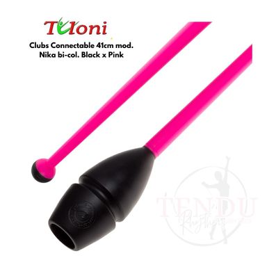 TULONI |  Clubs Connectable 41cm mod. Nika bi-col. Black x Pink (CL-T41-NBP )