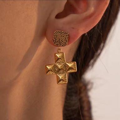 Mecca Cross Earrings 