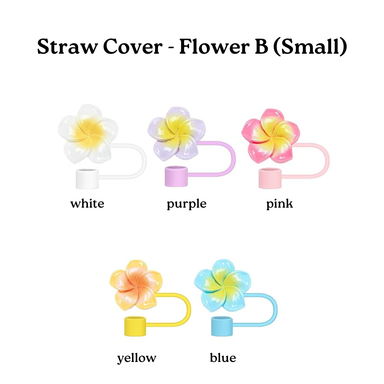 Straw Cover - Flower B (Small)