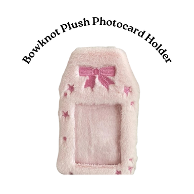 Bowknot Plush Photocard Holder