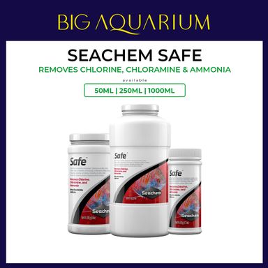 Seachem Safe - Removes Chlorine Chloramine Ammonia Nitrite Nitrate Anti ( 50ml / 250ml / 1000ml )