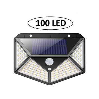 مصباح يعمل بالطاقة الشمسية 100 LED لإضاءة الحائط الخارجية