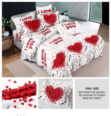 Quality Bedsheet,double with 3 pillow cases.