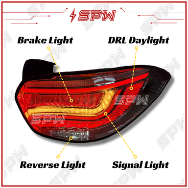 Proton Persona 2016 2017 2018 2019 2020 2021 2022 2023 2024 Tail Lamp Taillamp Tail Light Taillight LED DRL Daylight Brake Light Running Signal MC MC2 VVT SPW