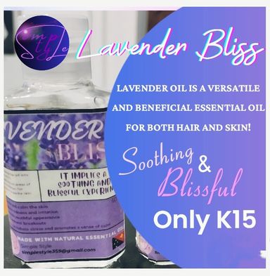 Lavender Bliss Oil 60mls