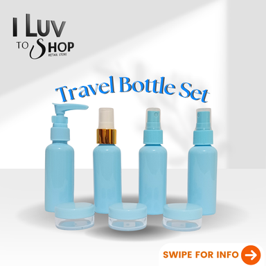 BLUE Travel Bottle Set   