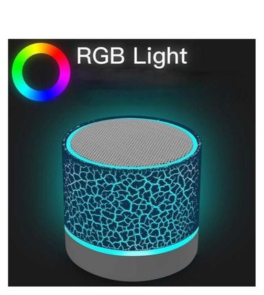 Mini Wireless Rechargeable LED light Bluetooth speaker-white 