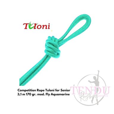 TULONI |  Competition Rope for Senior 3.1 m 170 gr. mod. Fly Aquamarine (RO-TF3.1A)