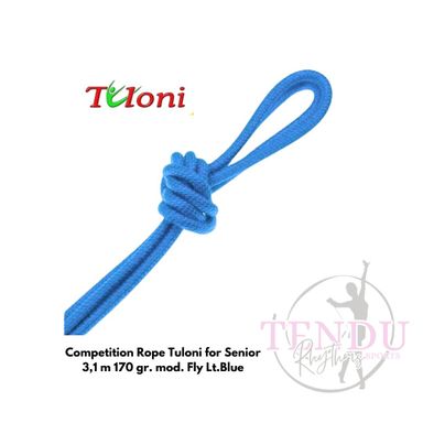 TULONI |  Competition Rope for Senior 3.1 m 170 gr. mod. Fly Light Blue (RO-TF3.1LB )