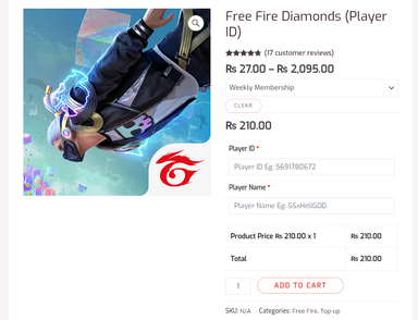 FREE FIRE daimond 