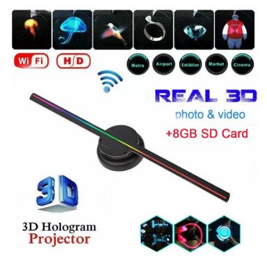 3d Hologram LED Wall Mounted Projector with Wifi App support