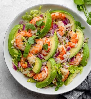 Shrimps and Avocado Salad