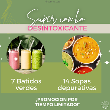 COMBO DETOX (Sopas/Cremas + Jugos verdes)