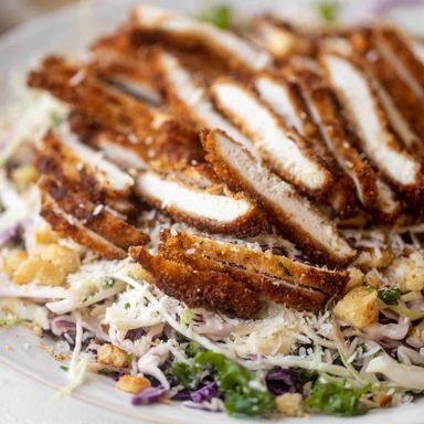  Chicken Katsu with Caesar Salad