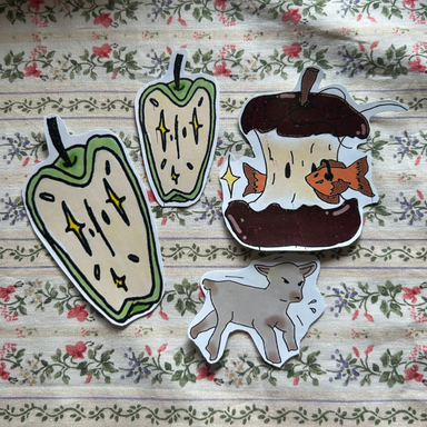 Hand drawn stickers 