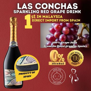 LAS CONCHAS 100% Red Grape Sparkling Juice