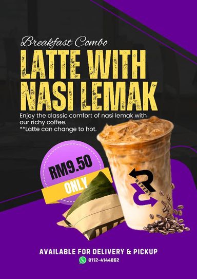 Combo Nasi Lemak + Latte