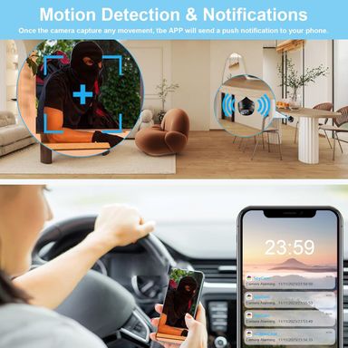 Spy Camera 1080P WiFi Mini Hidden Camera Security Camera Indoor Nanny Cam with Motion Detection App Control Wireless Secret Video Camera Small Surveillance Camera for Home Security Monitoring